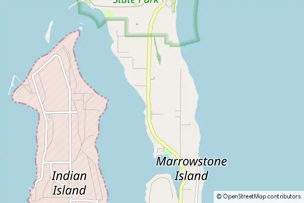 Karte Marrowstone Island