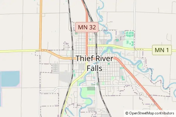 Karte Thief River Falls