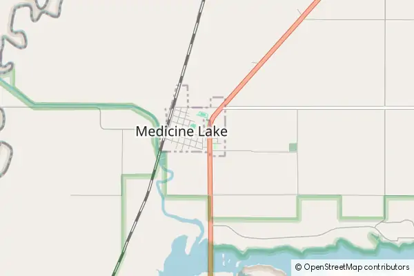 Karte Medicine Lake