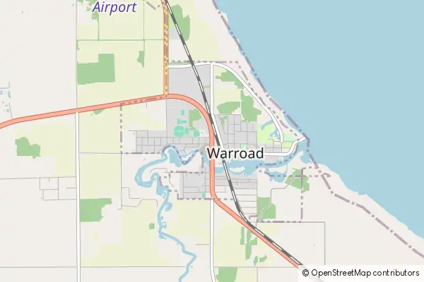 Karte Warroad