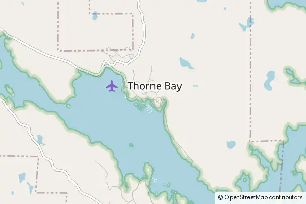 Karte Thorne Bay