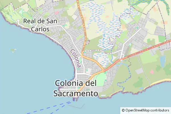 Karte Colonia del Sacramento