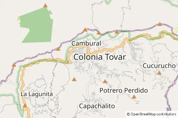 Karte La Colonia Tovar
