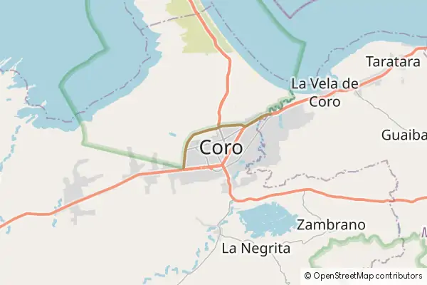 Karte Coro