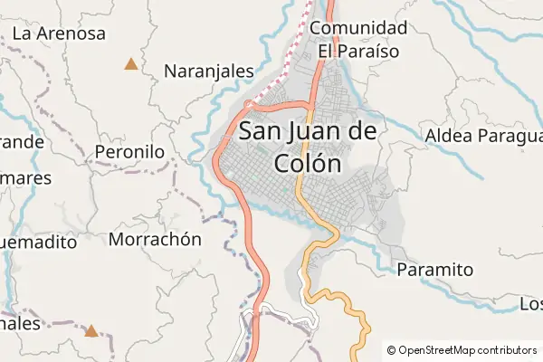 Karte San Juan de Colon