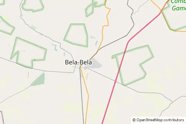 Karte Bela Bela
