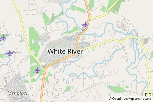 Karte: White River • © OpenStreetMap contributors Karte White River