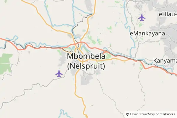 Karte Mbombela