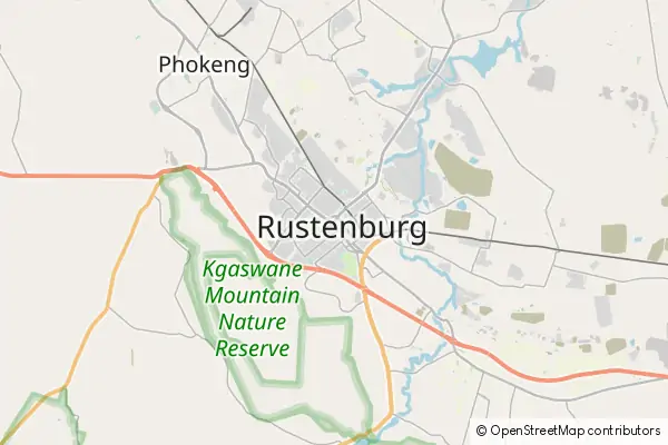 Karte Rustenburg