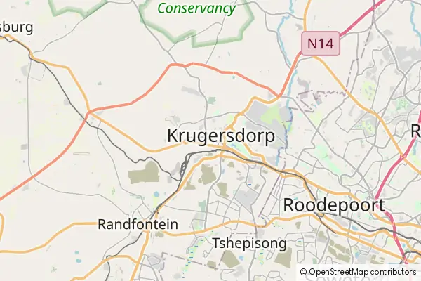 Karte Krugersdorp