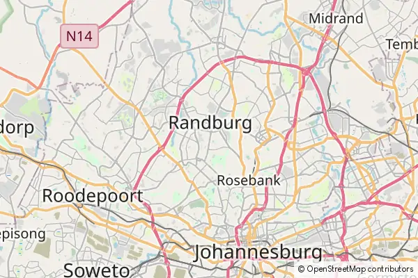 Karte Randburg