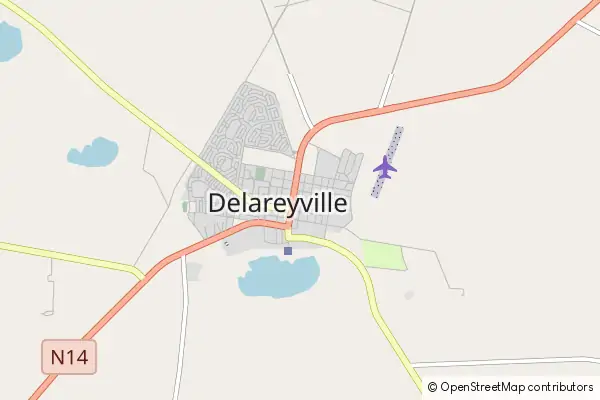 Karte Delareyville