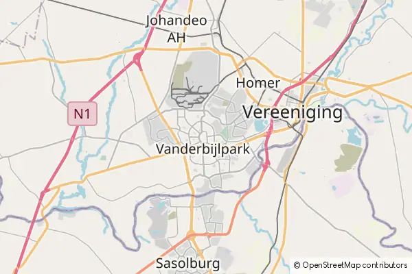 Karte Vanderbijlpark