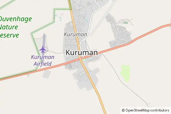 Karte Kuruman