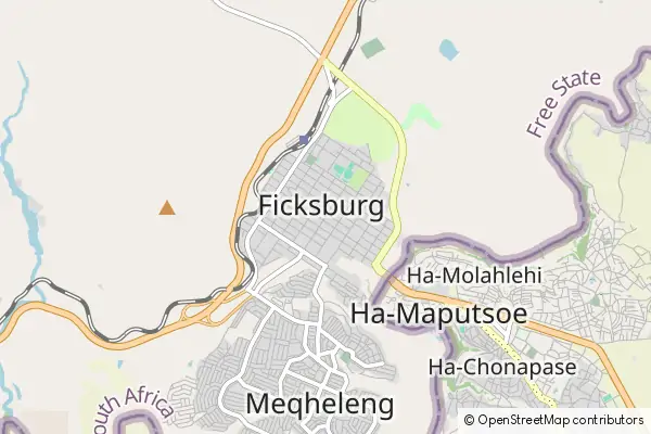 Karte Ficksburg