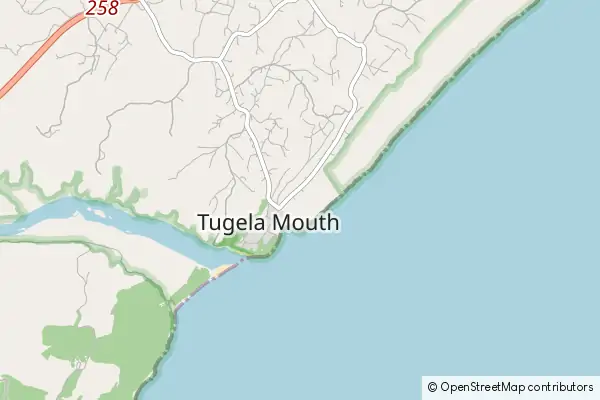 Karte Tugela Mouth