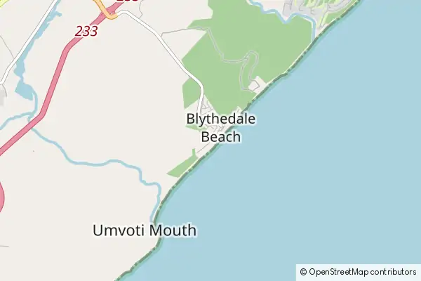 Karte Blythedale Beach