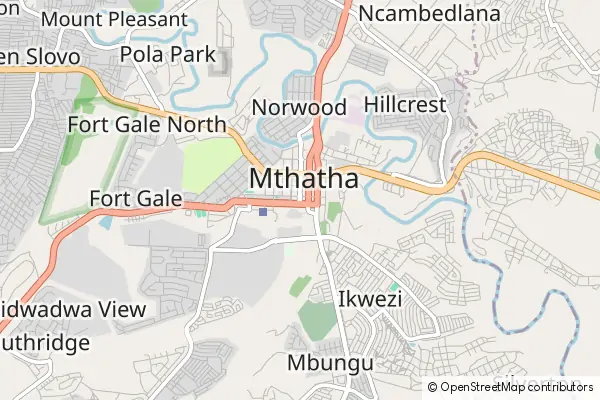 Karte Mthatha