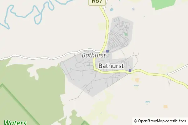 Karte: Bathurst • © OpenStreetMap contributors Karte Bathurst