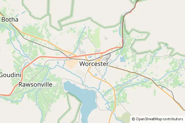 Karte Worcester