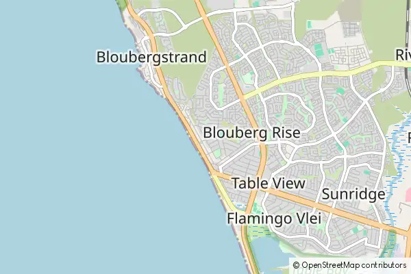 Karte Bloubergstrand