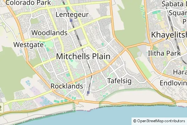 Karte Mitchells Plain