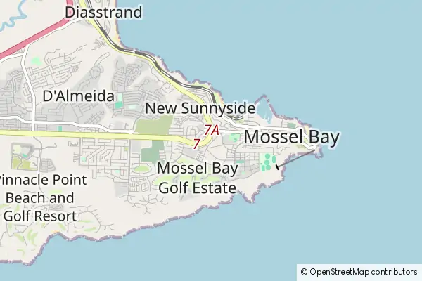 Karte Mossel Bay