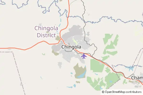 Karte Chingola